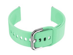 U01 smartwatch rubber strap - mint/silver - 20mm