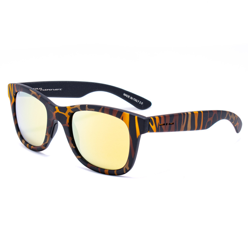 SUNGLASSES ITALIA INDEPENDENT UNISEX 0090-ZEF-044 (Szkło/Zausznik/Mostek) 50/20/140 mm)