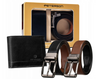 Leather wallet+ leather belt set PETERSON PTN ZM92