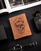 Men's genuine leather wallet Wild ANIMALS N4-CHM SKULL