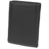 Leather wallet black vertical vintage large RFiD Beltimore I43