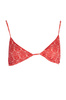 KARL LAGERFELD BEACHWEAR TOP WOMEN&#39;S COSTUME RED