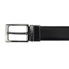 Elegant men's leather belt by Pierre Cardin