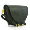 Women's crocodile leather crossbody bag