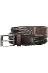 HARMONT &amp; BLAINE BROWN MEN&#39;S LEATHER BELT