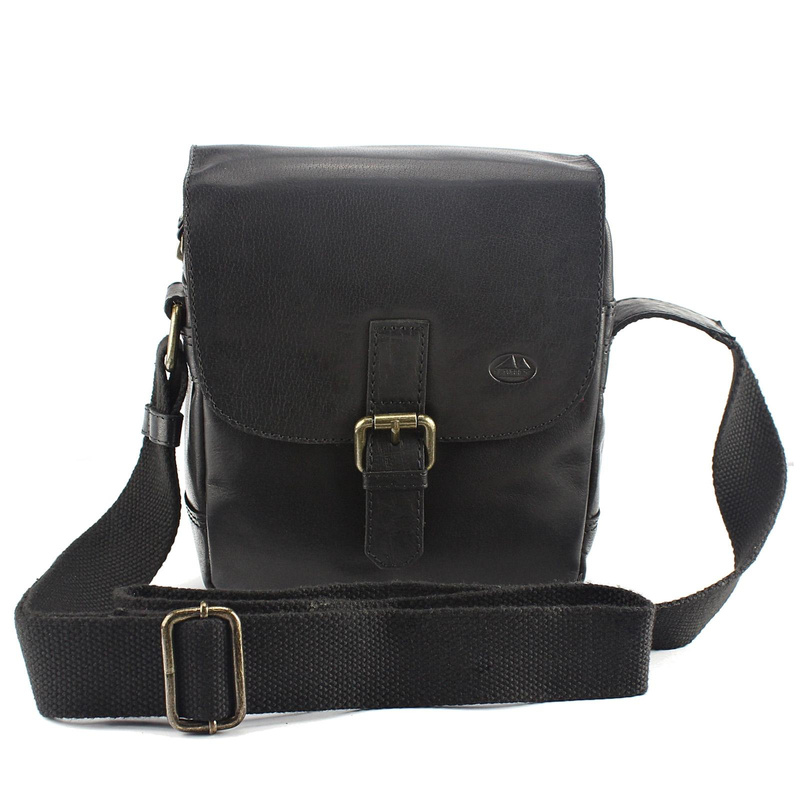 Men's leather crossbody bag EL FORREST