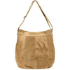 Taupe Wildleder Damen A4 Ledertasche K49