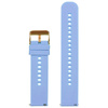 U27 rubber watch strap - light purple/rosegold - 22mm