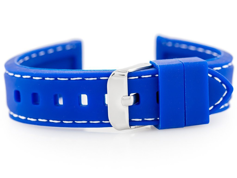 U20 rubber watch strap - blue 20mm