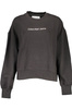 CALVIN KLEIN WOMEN&#39;S ZIPLESS SWEATSHIRT BLACK