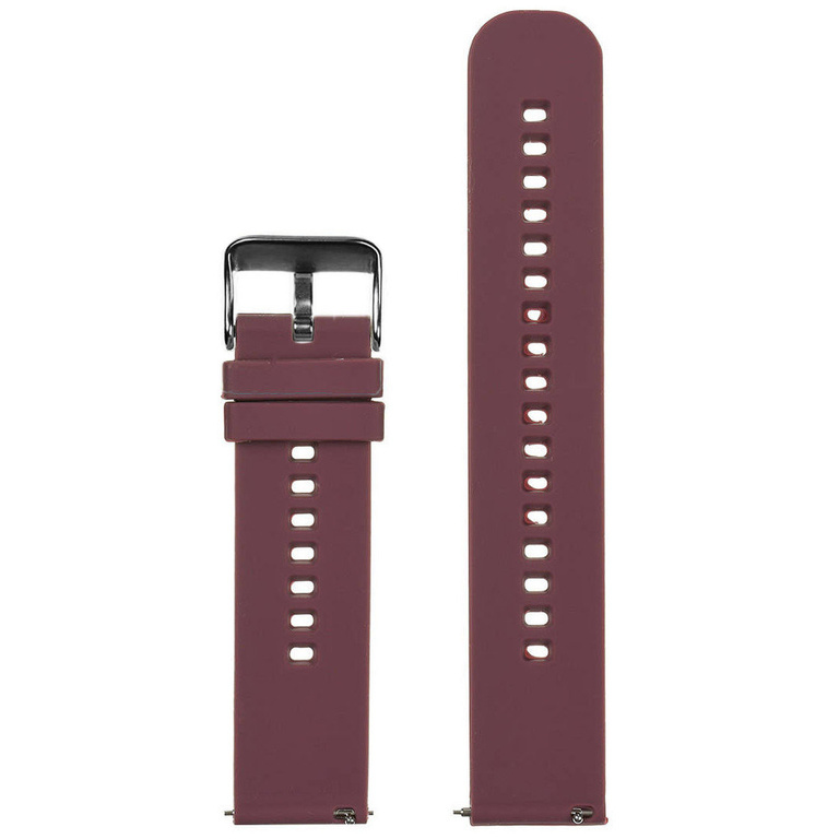 U27 rubber watch strap - purple/black - 22mm