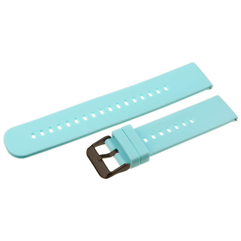 U27 rubber watch strap - blue/black - 18mm