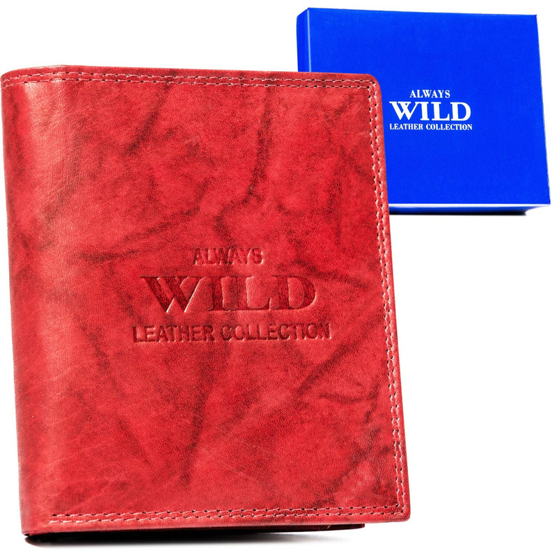 Leather men's wallet classic style Always Wild