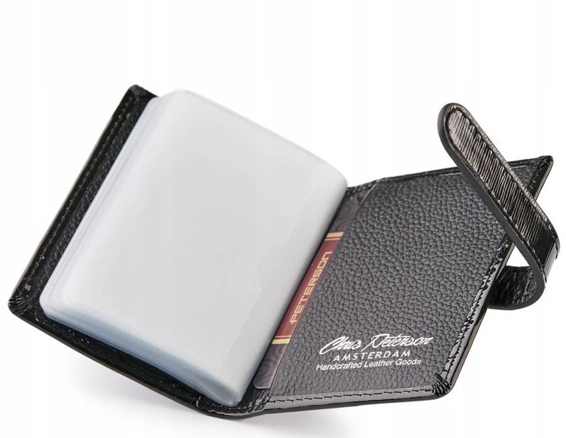 Leather credit card wallet PETERSON PTN BC-102