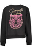 CAVALLI CLASS BLACK SWEATSHIRT WITHOUT ZIP