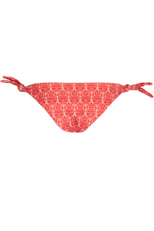 KARL LAGERFELD BEACHWEAR BADEANZUG SEITE UNTEN DAMEN ROT