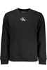 CALVIN KLEIN MEN&#39;S BLACK ZIPLESS SWEATSHIRT