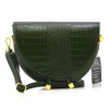 Women's crocodile leather crossbody bag