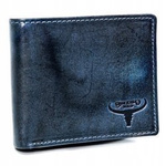 Sleek Men's Buffalo Wild Leather RFID Wallet