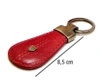 Leather key ring PETERSON PTN BR-02-RED