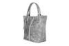 Grey Large Leather Shopper Crocodile Leather Bag Bag With Sachet L94