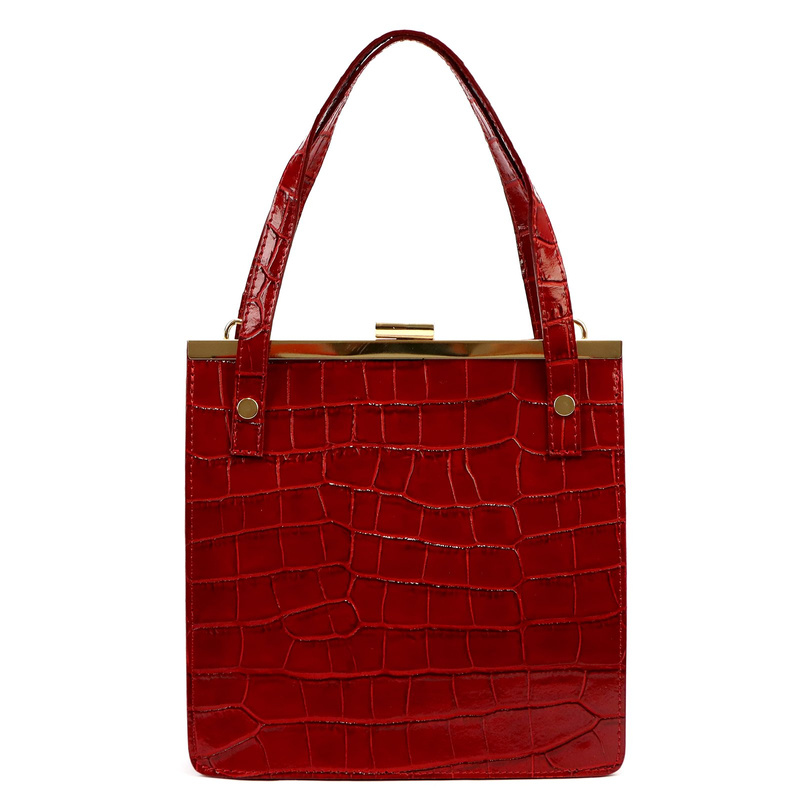 Damen Echtleder Handtasche Luka 19-90 CROCO