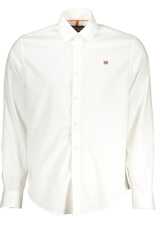 NAPAPIJRI MEN&#39;S WHITE LONG SLEEVE SHIRT