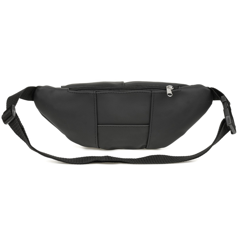 Leather kidney pouch black hip bag Beltimore I55