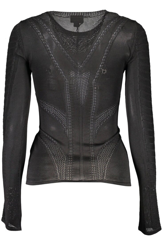 JUST CAVALLI BLACK WOMAN SWEATER