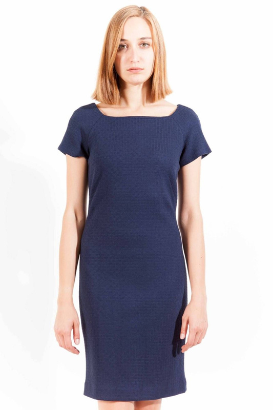 GANT SHORT DRESS WOMAN BLUE