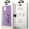 Karl Lagerfeld KLHCN61SKSVGU iPhone 11 / Xr  6.1" purpurowy/purple hardcase Silicone Signature