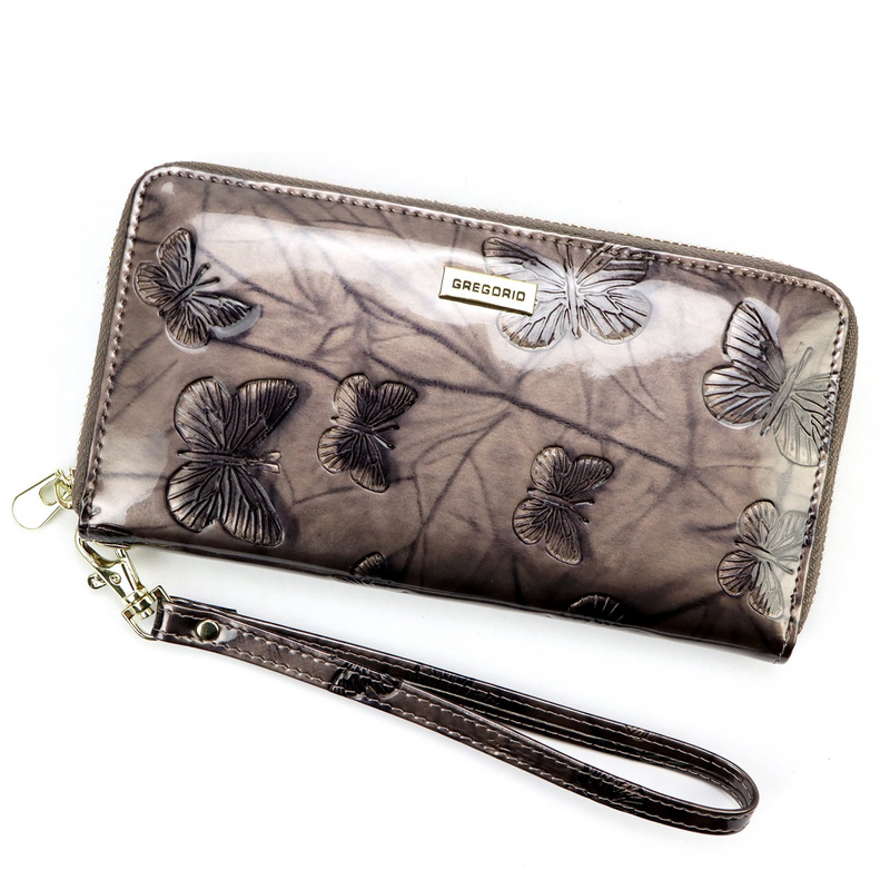 Women's lacquered genuine leather wallet Gregorio BTS-119