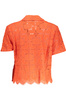 DESIGUAL ORANGE WOMEN&#39;S SHORT SLEEVED SHIRT