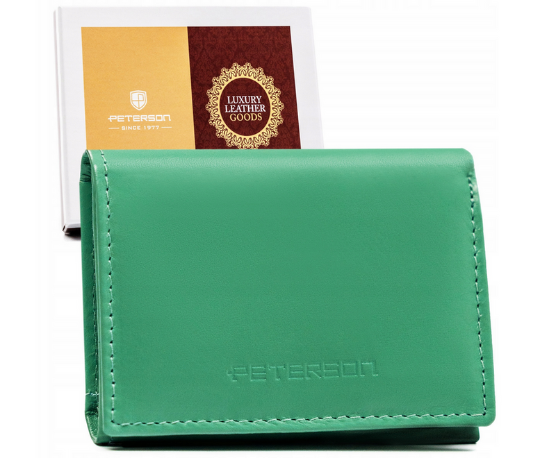 Leather wallet RFID PETERSON PTN RD-SWZX-86-MCL