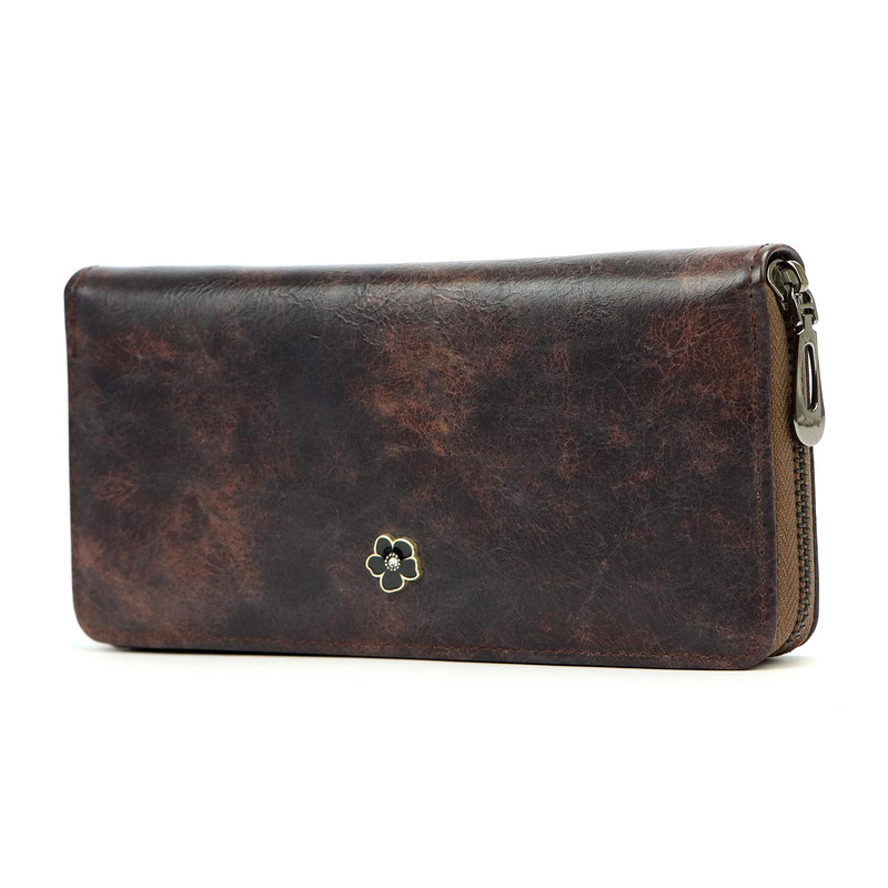 skóra ekologiczna + Women's genuine leather wallet Cavaldi PX20-2-JZ