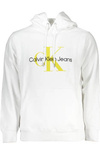 CALVIN KLEIN WHITE MEN&#39;S SWEATSHIRT WITHOUT ZIP