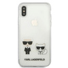 Karl Lagerfeld KLHCI65CKTR iPhone Xs Max hardcase Transparent Karl & Choupette