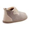 Men's warm ankle-length sheepskin slippers