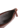 Zippered key case for men by Antica Toscana made in Genuine Italian Leather vegetable tanned. Metal zip YKK.