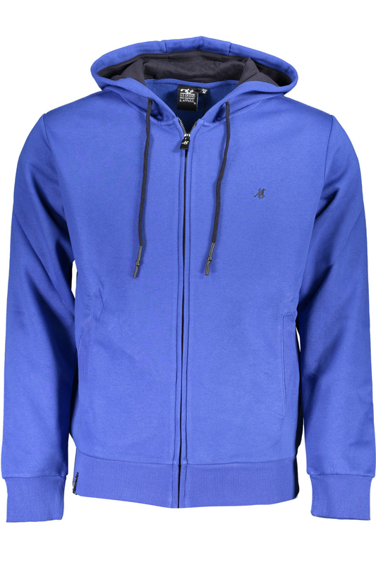 US GRAND POLO MEN&#39;S BLUE ZIP SWEATSHIRT