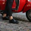 Lace up Duca di Morrone model: ARISTIDE-PELLE color: Black. Shoes Men. Season: Fall/Winter