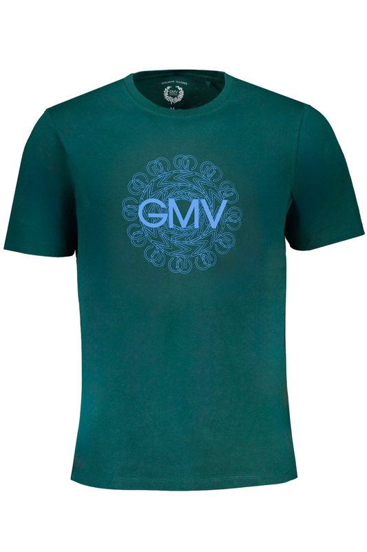 GIAN MARCO VENTURI GREEN MEN&#39;S SHORT SLEEVED T-SHIRT