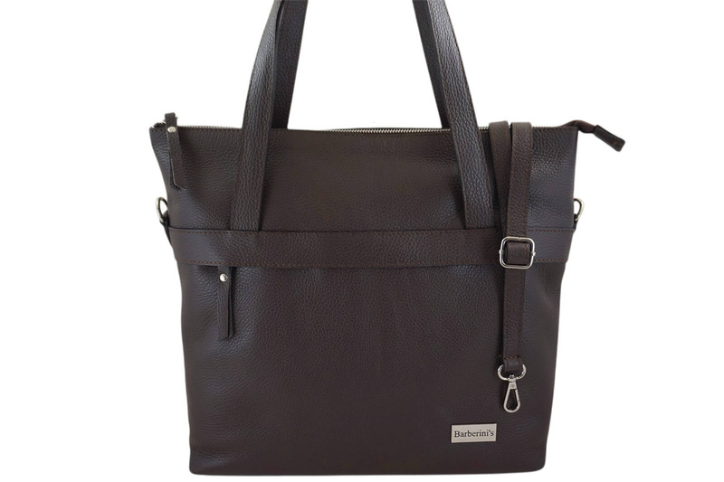 Leather shoulder shopper bag Barberini's