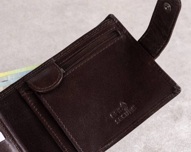 Leather wallet RFID ROVICKY PC-107L-BAR