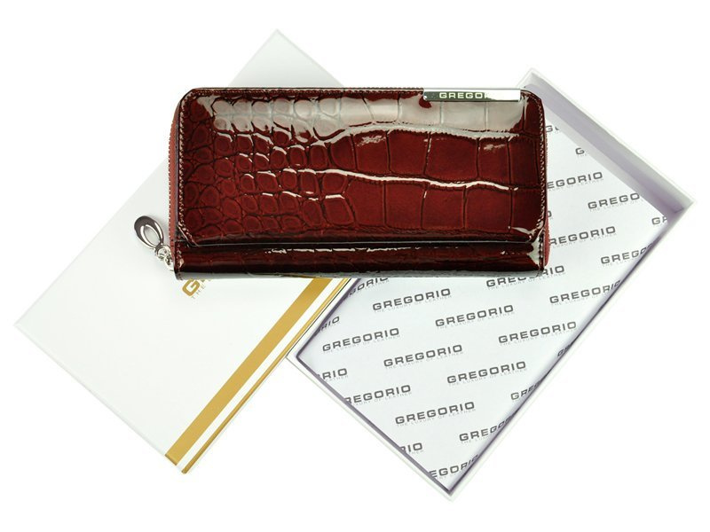 Elegant women's leather large wallet by Gregorio