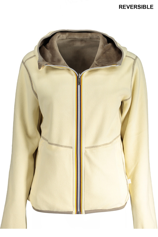 K-WAY BEIGE WOMEN&#39;S ZIP SWEATSHIRT