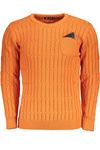 US GRAND POLO HERREN-PULLOVER IN ORANGE