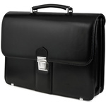 Black men's briefcase Beltimore briefcase elegant solid leather J17