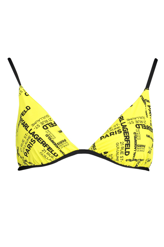 KARL LAGERFELD BEACHWEAR SWIMSUIT PARTS ABOVE YELLOW WOMAN