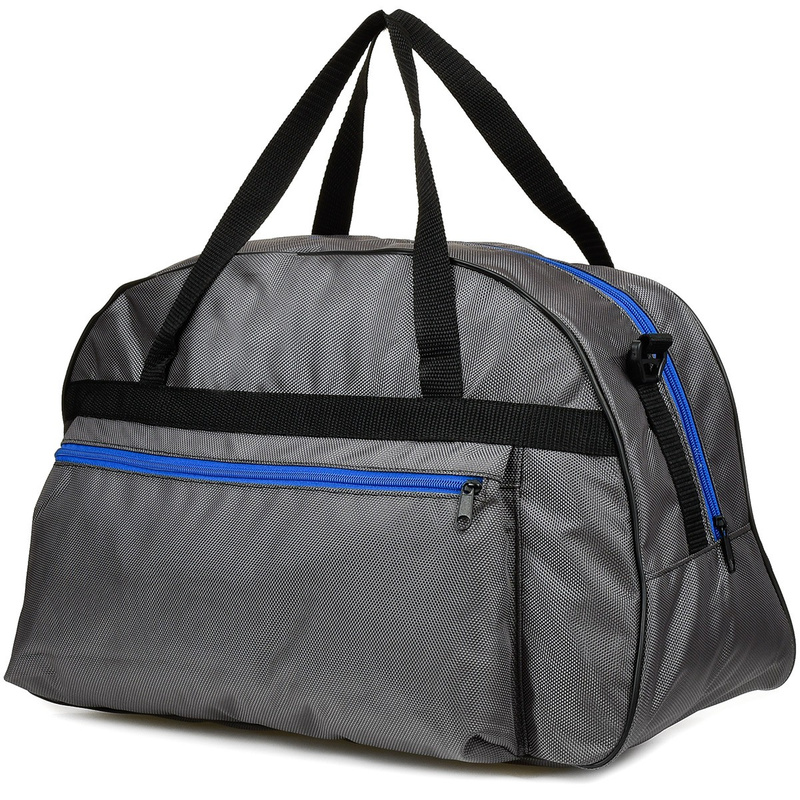 Gray and blue Beltimore travel bag for gym trip P91